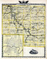 Livingston County Map, Pontiac, Illinois State Atlas 1876